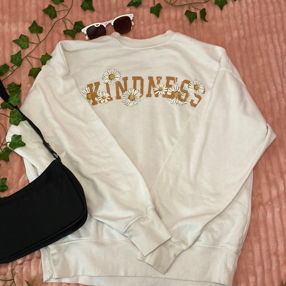 oversized design crew neck